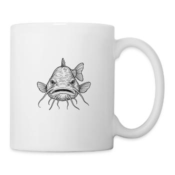 Gloomy catfish fish expression Brombachsee - Mug - white - Right