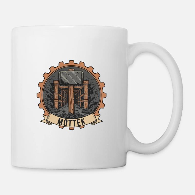Logo du tunnel minier de Mottek - Mug blanc - blanc