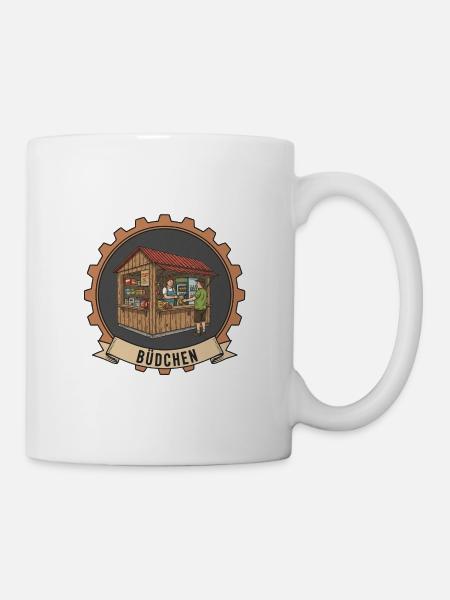 Büdchen sales booth illustration - Mug - white