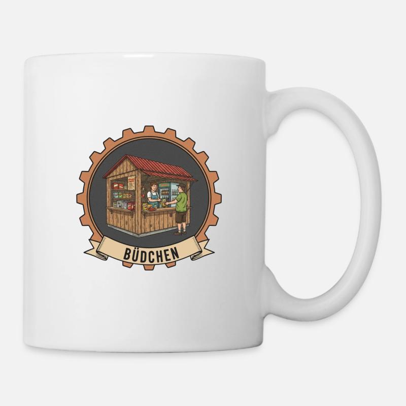 Büdchen sales booth illustration - Mug - white