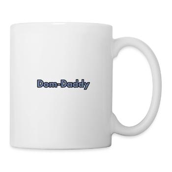 Dom Daddy Typo Art on Black - Mug - white - Right