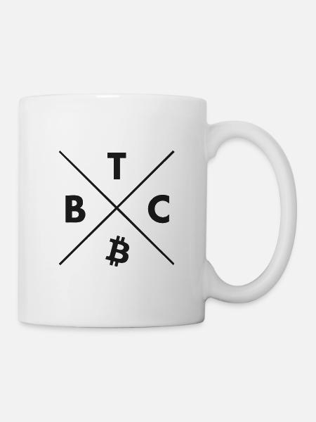 Bitcoin Shirt Bitcoin Logo Merch - Bitcoin Hoodie - Tasse - Weiß