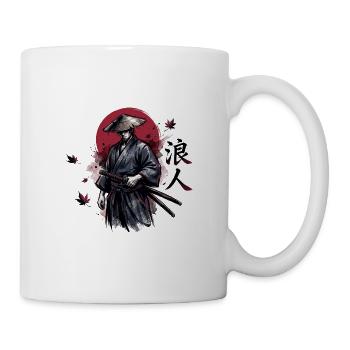 Schattensamurai im Herbstrot - Tasse - Weiß - Rechts