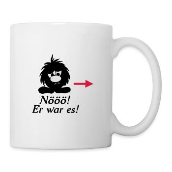 Kleines Monster Smuffel nööö er war es - Tasse - Weiß - Rechts