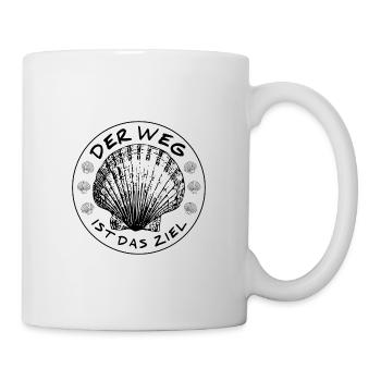 Der Weg ist das Ziel Jakobsweg - Tasse - Weiß - Rechts
