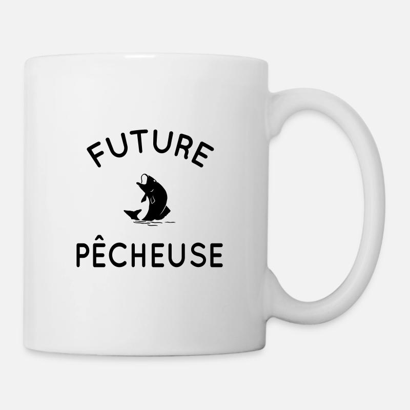 Future pêcheuse - Idée cadeau - Pêche - Mug blanc - blanc