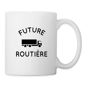 Future routière - Idée cadeau - Camion - Mug blanc - blanc - Droite
