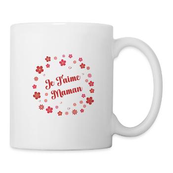 Je t'aime maman - Mug blanc - blanc - Droite