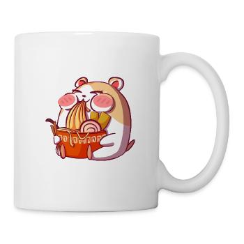 Kawaii Hamster Ramen Bowl Japon Fans Anime Otaku - Mug blanc - blanc - Droite