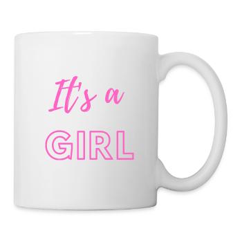 Baby Announcement Pregnancy - Girl - Surprise - Mug - white - Right