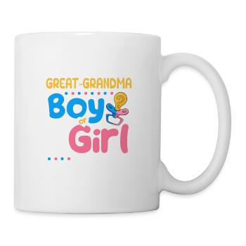 Pink or Blue Great-Grandma Loves You Best - Tasse - Weiß - Rechts