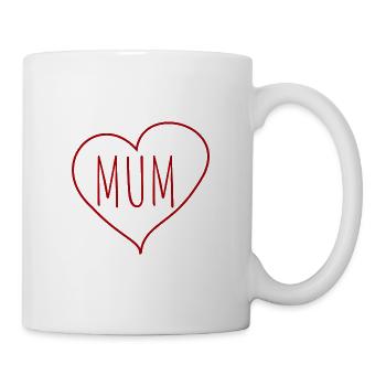 Mum heart - Mug - white - Right