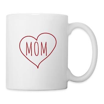 Mom heart - Mug - white - Right