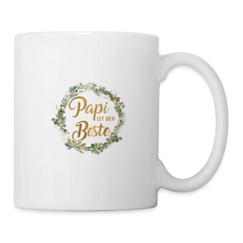 Papi ist der Beste personalisierbar - Tasse - Weiß - Rechts