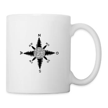Boussole de la Forêt-Noire - Mug blanc - blanc - Droite