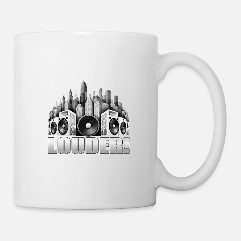 LOUDER! - Mug - white