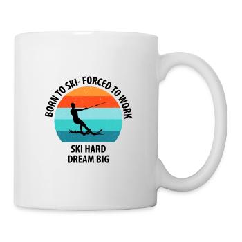 Water skis, water skis, water skiers - Mug - white - Right