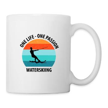 Water skis, water skis, water skiers - Mug - white - Right