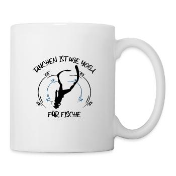 Taucher tauchen Sporttaucher Gerätetauchen - Tasse - Weiß - Rechts