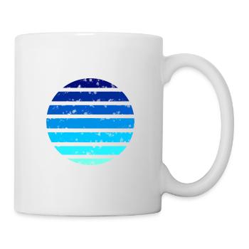 Rond dégradé N°1 - Mug blanc - blanc - Droite