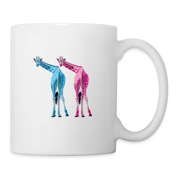 Giraffen lassen es krachen - Tasse - Weiß - Rechts