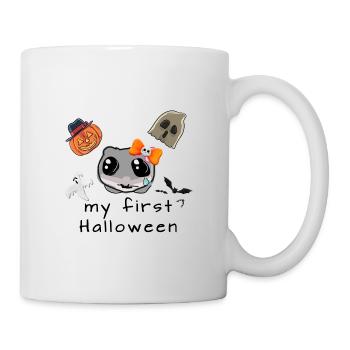 My first halloween, Hamster, illustration - Tasse - Weiß - Rechts