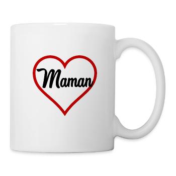 HERZ. MAMA. MUTTERTAG. PARTY. ALLES GUTE ZUM GEBURTSTAG - Tasse - Weiß - Rechts