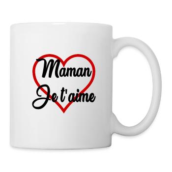 HERZ. MAMA. MUTTERTAG. PARTY. ALLES GUTE ZUM GEBURTSTAG - Tasse - Weiß - Rechts