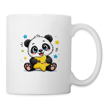Panda Sternenfreund - Tasse - Weiß - Rechts