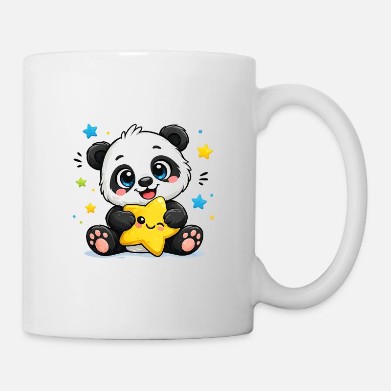 Panda Sternenfreund - Tasse - Weiß
