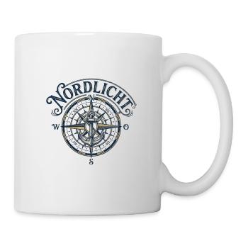Nordlicht Kompassanker - Tasse - Weiß - Rechts