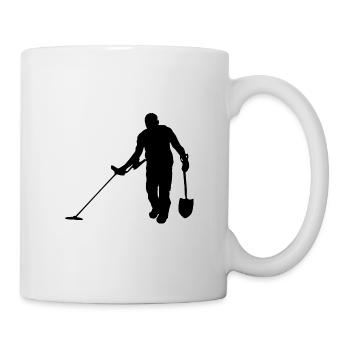In search of the treasure with metal detector - Mug - white - Right