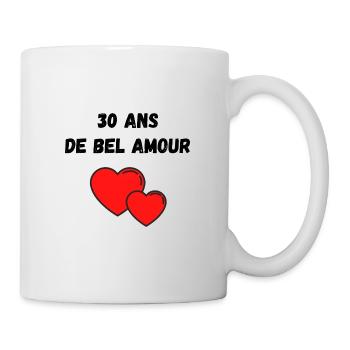 30 ans - Mug blanc - blanc - Droite