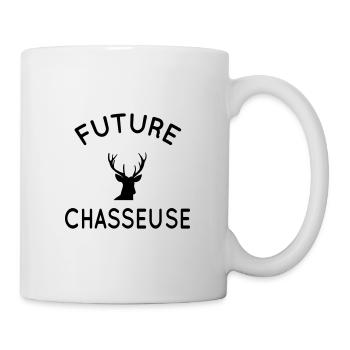 Future chasseuse - Idée cadeau - Cadeau chasse - Mug blanc - blanc - Droite