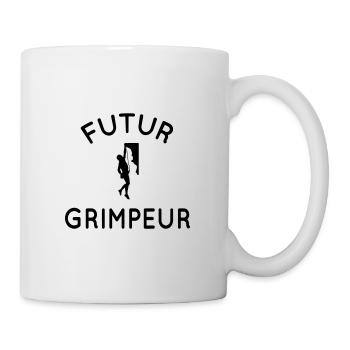 Futur grimpeur - Idée cadeau - Escalade - Mug blanc - blanc - Droite
