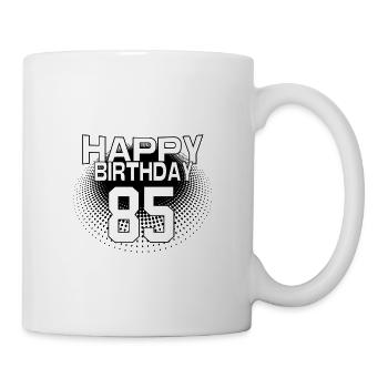 85 Happy Birthday Cool Bestseller Vintage Design - Tasse - Weiß - Rechts