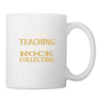 J’ai fini d’enseigner Let’s Go Rock en collectionnant drôle - Mug blanc - blanc - Droite