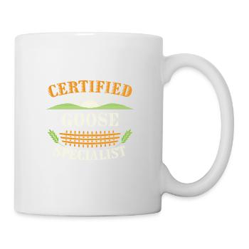 Certified Goose Specialist Farmer Funny Farming - Mug - white - Right