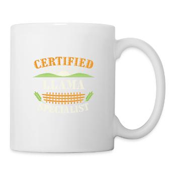 Certified Llama Specialist Farmer Funny Farming - Mug - white - Right