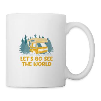 World Traveler Road Trip Travel Lover - Tasse - Weiß - Rechts