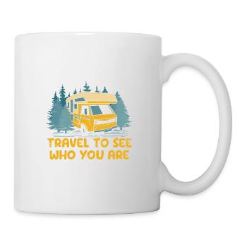 Travel to See Who You Are Traveler Vacation - Mug - white - Right