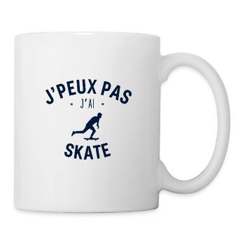 J peux pas j ai Skate - Mug blanc - blanc - Droite