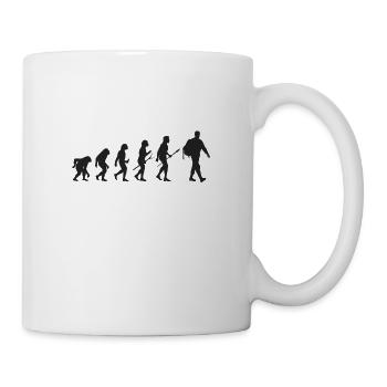 Bewaffnet mit der Erde, der natürlichen Evolution - Tasse - Weiß - Rechts