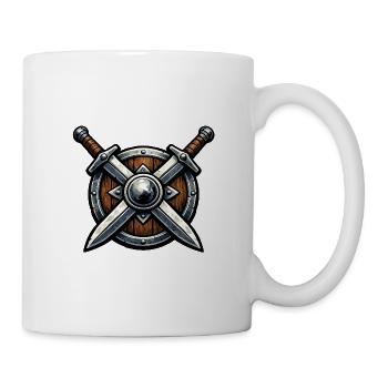 Kreuzklingen Schildemblem - Tasse - Weiß - Rechts