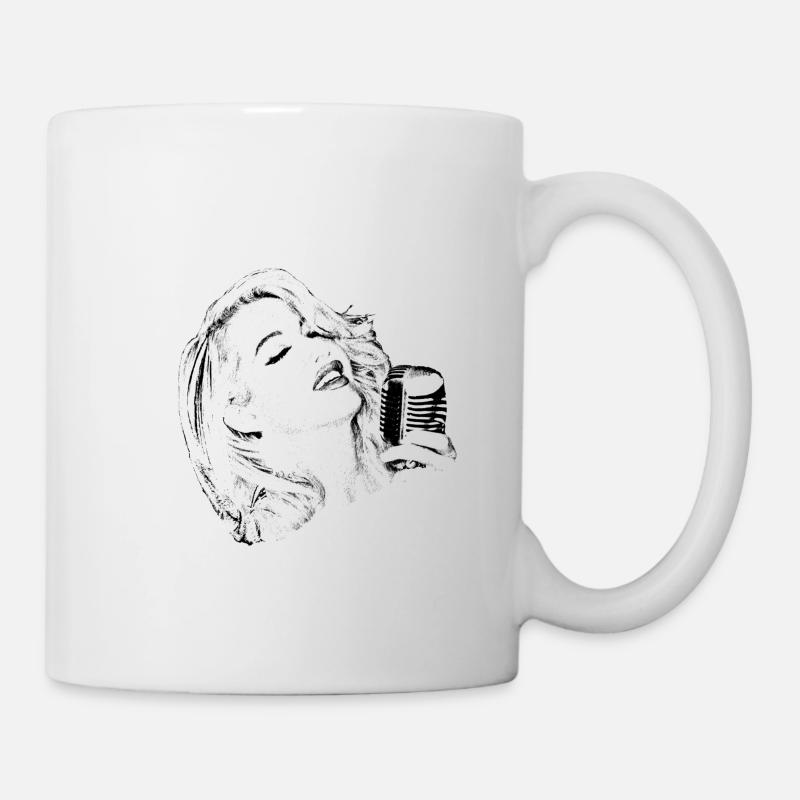 Singer - Tasse - Weiß