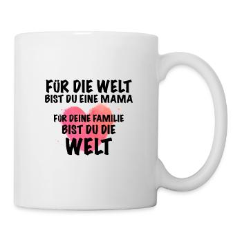 Mama Herz Muttertag - Tasse - Weiß - Rechts