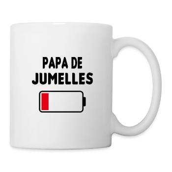 Papa de jumelles - Mug blanc - blanc - Droite