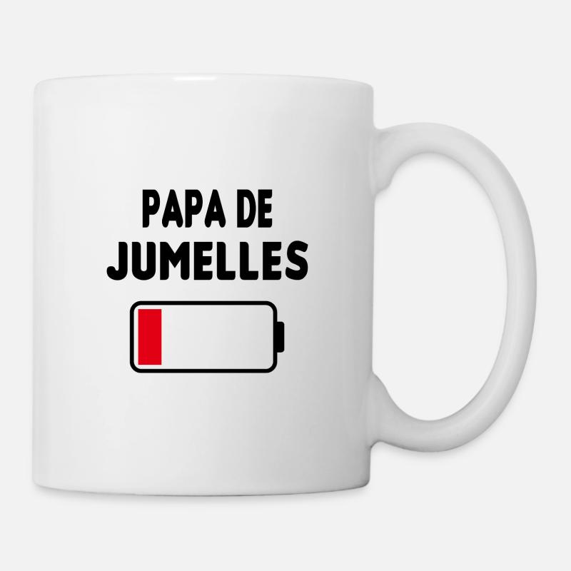 Papa de jumelles - Mug blanc - blanc