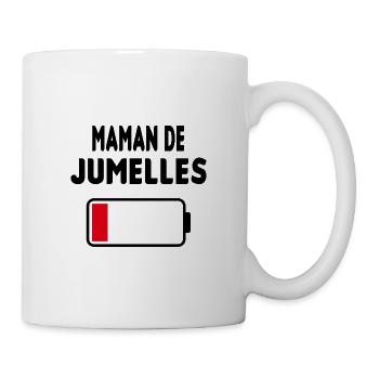Maman de jumelles - Mug blanc - blanc - Droite
