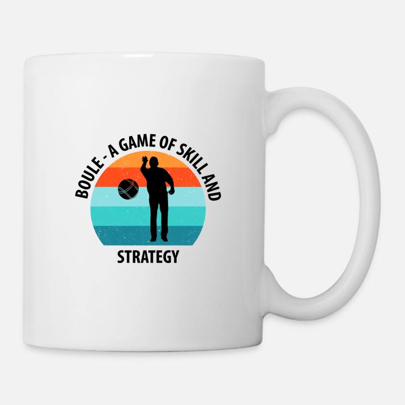 Boule Petanque Boccia Boules - Mug - white